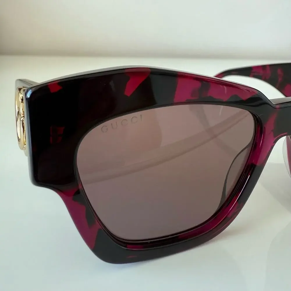 Gucci women sunglasses GG1422S 004 Authentic Retail 450$ - Picture 6 of 9